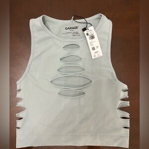 Garage cut out cropped top